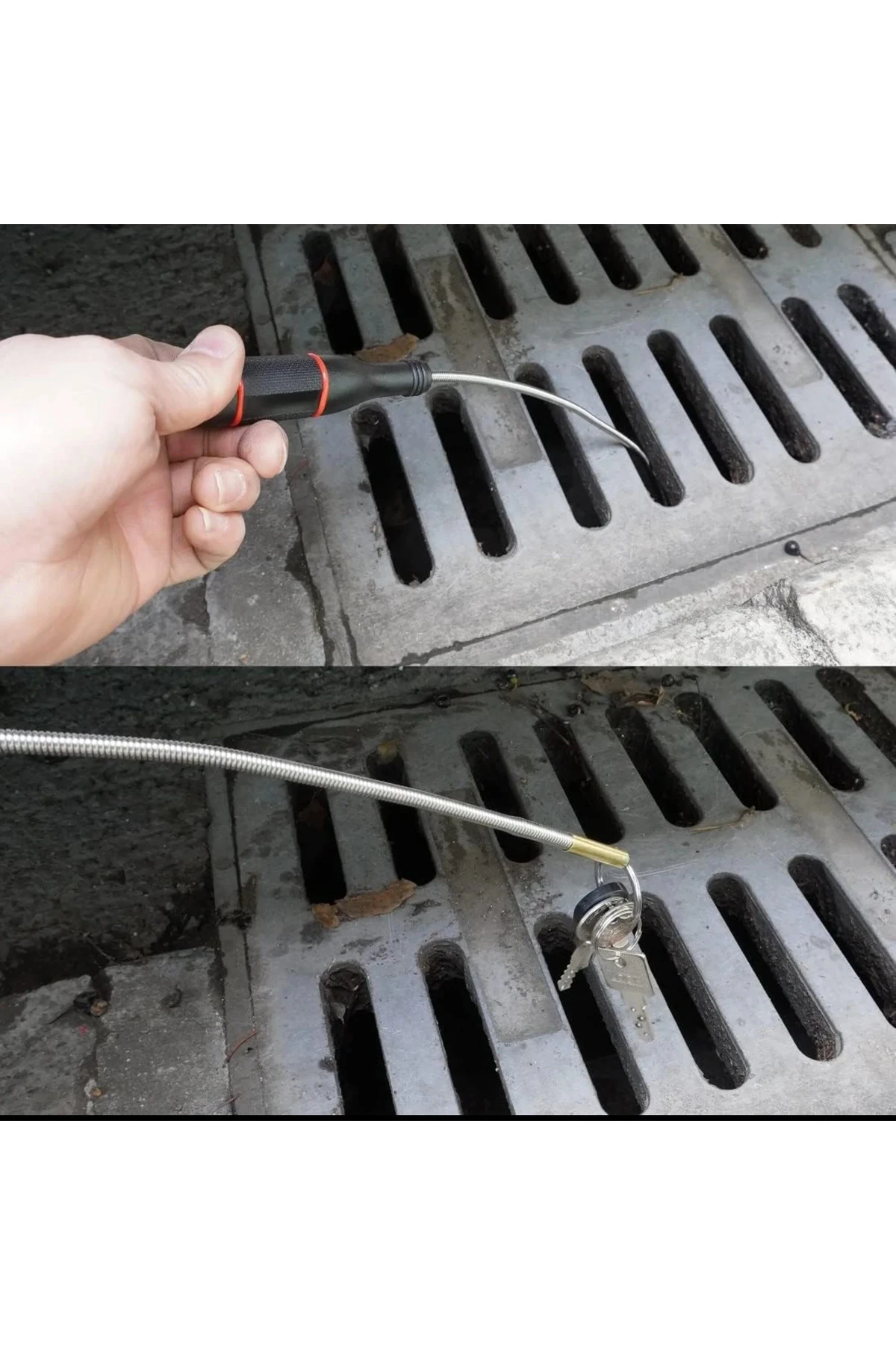 Spiral Yaylı Uzun Mıknatıs, Bükülebilir Manyetik Neodyum Mıknatıs Vida Somun Alma Tamirci Mıknatısı