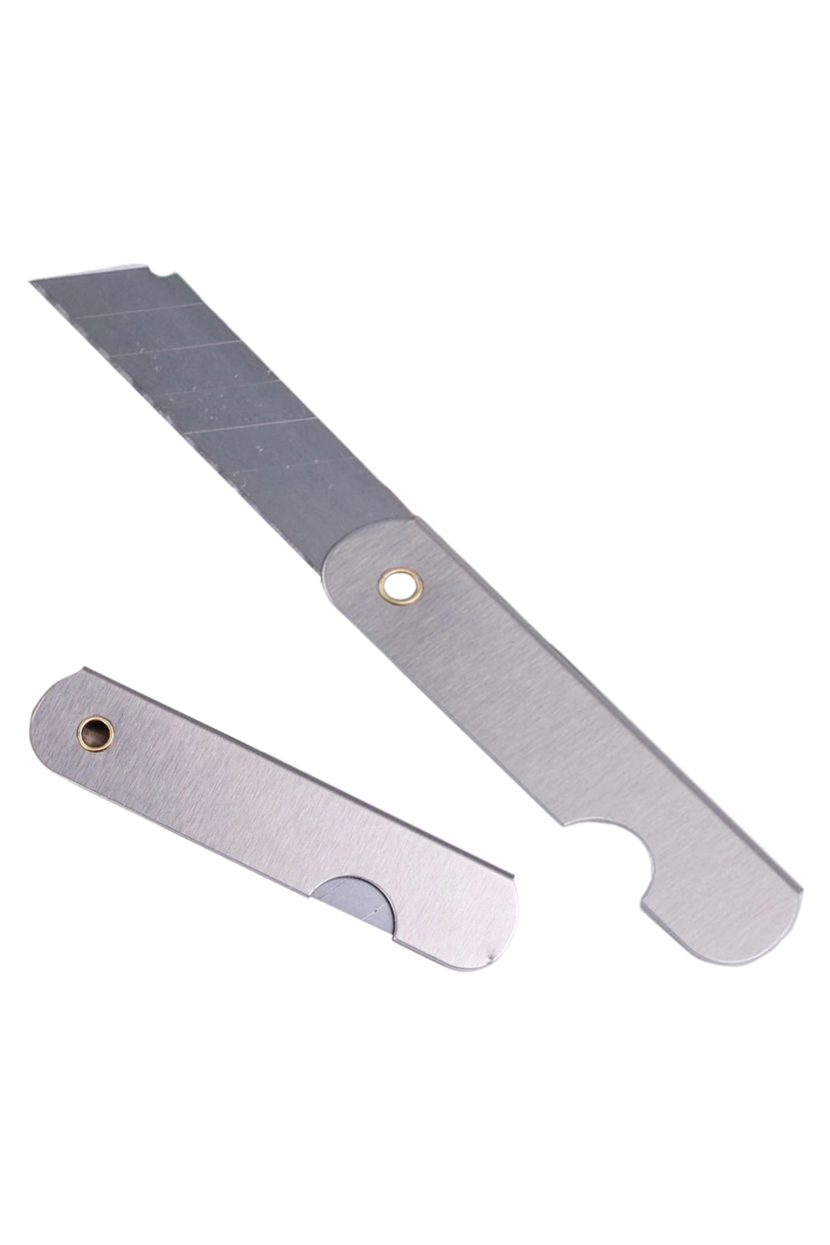 3 ADET Çelik Kamp ve Doğa Aktivitilerine Uygun Katlanır Mini Falçata Cep Anahtarlık Maket BıçaK