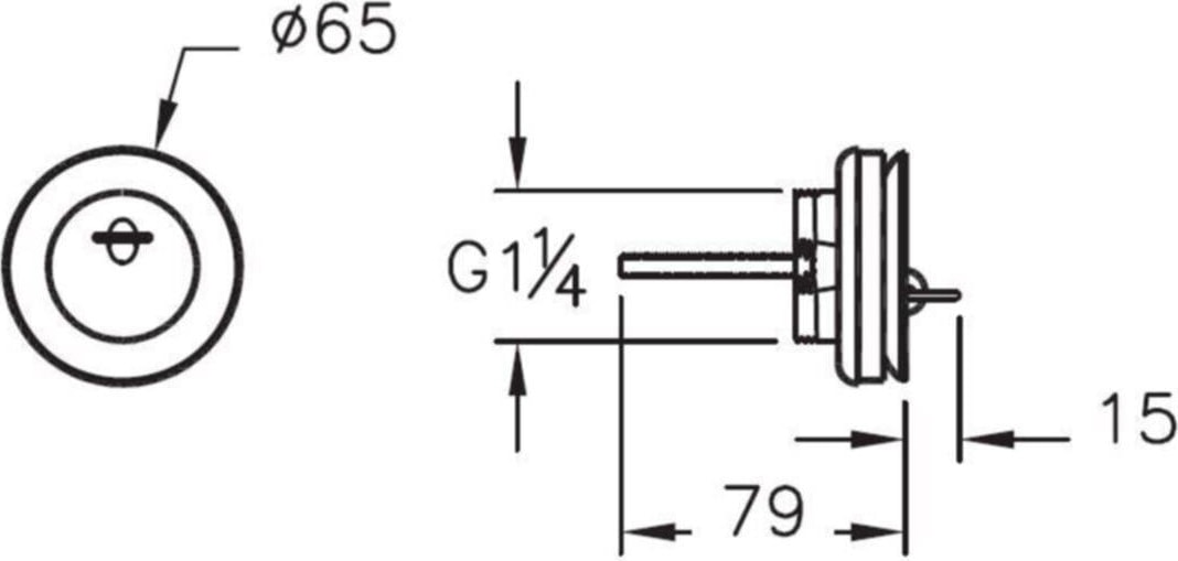 A45137 Yuvarlak Lavabo Süzgeci Sabit