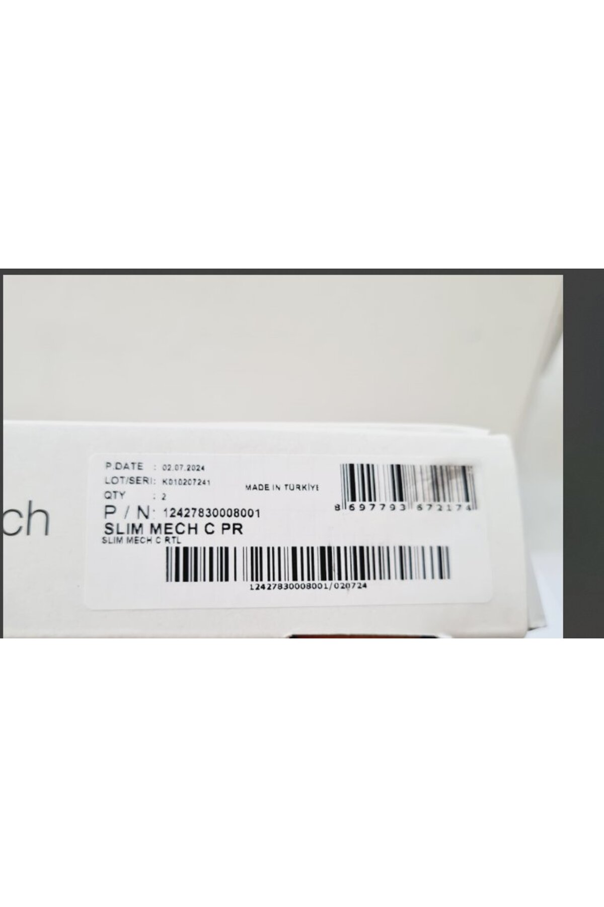 Slim-mech C kalkar kapak amortisörü 2li Paket