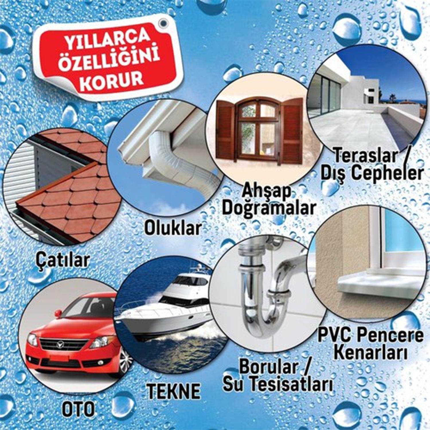 Su Geçirmez Sızdırmaz Sızıntı Önleyici Kauçuk Kaplama Izolasyon Yalıtım Şeffaf Sprey 200 Ml