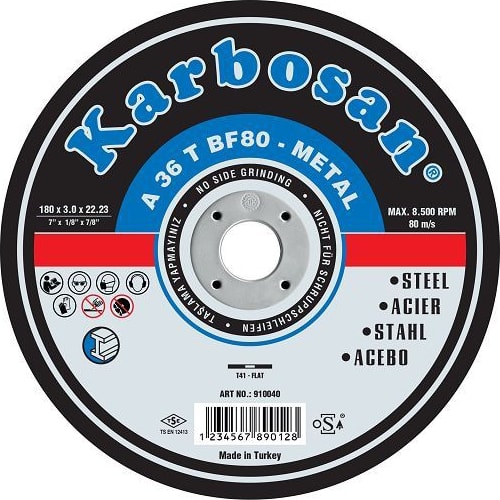 KARBOSAN Metal Kesme Taşı 230X3X22 Mm