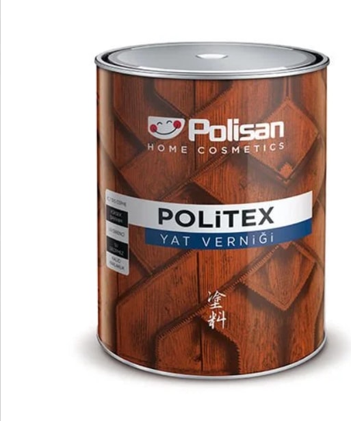 POLİSAN Politex Yat Verniği Yat Vernik 0,75LT Parlak Şeffaf