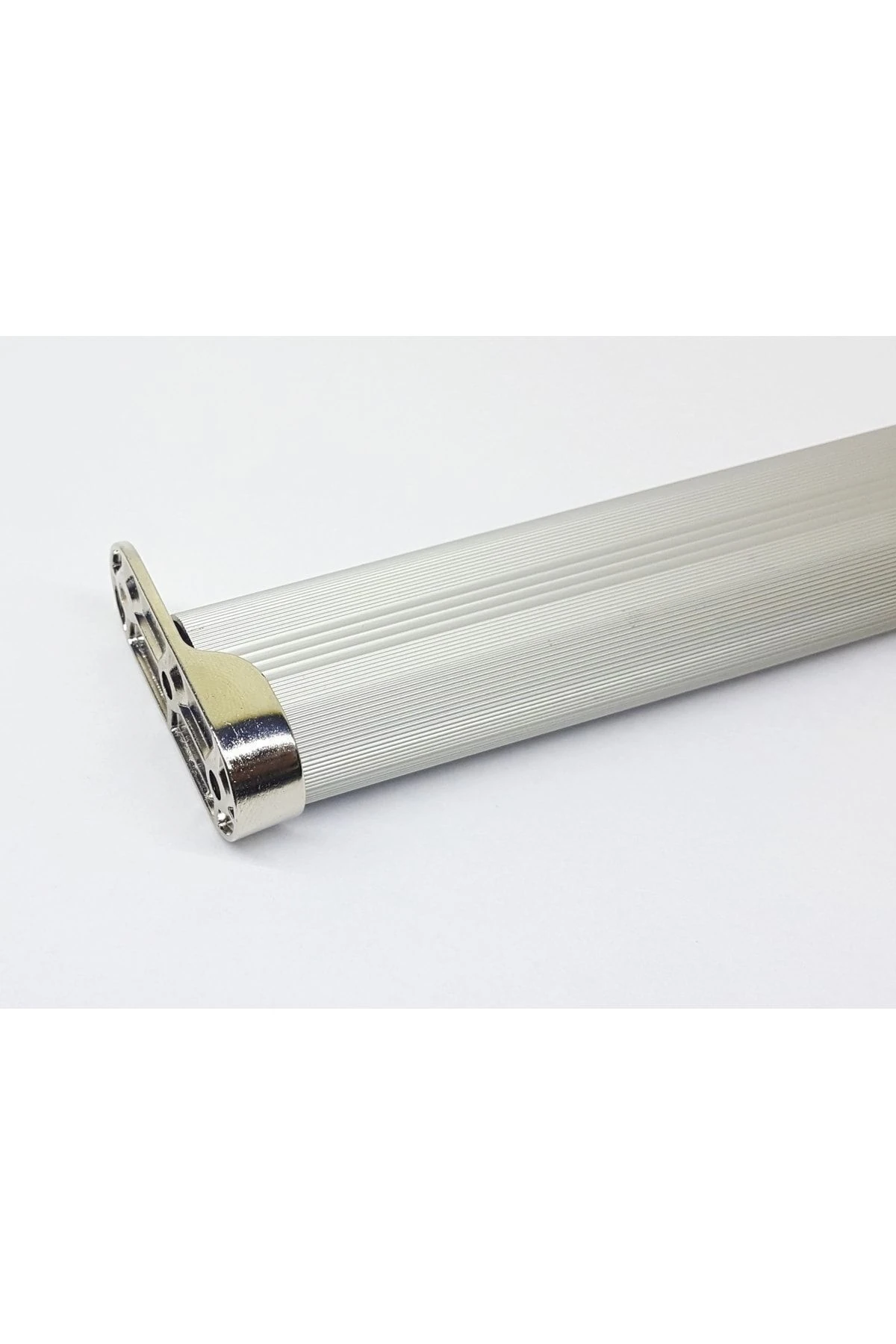 Gardırop Elbise Askı Borusu Alüminyum Dolap Borusu Oval 1 Adet 50 Cm Ve 2 Adet Boru Başlığı