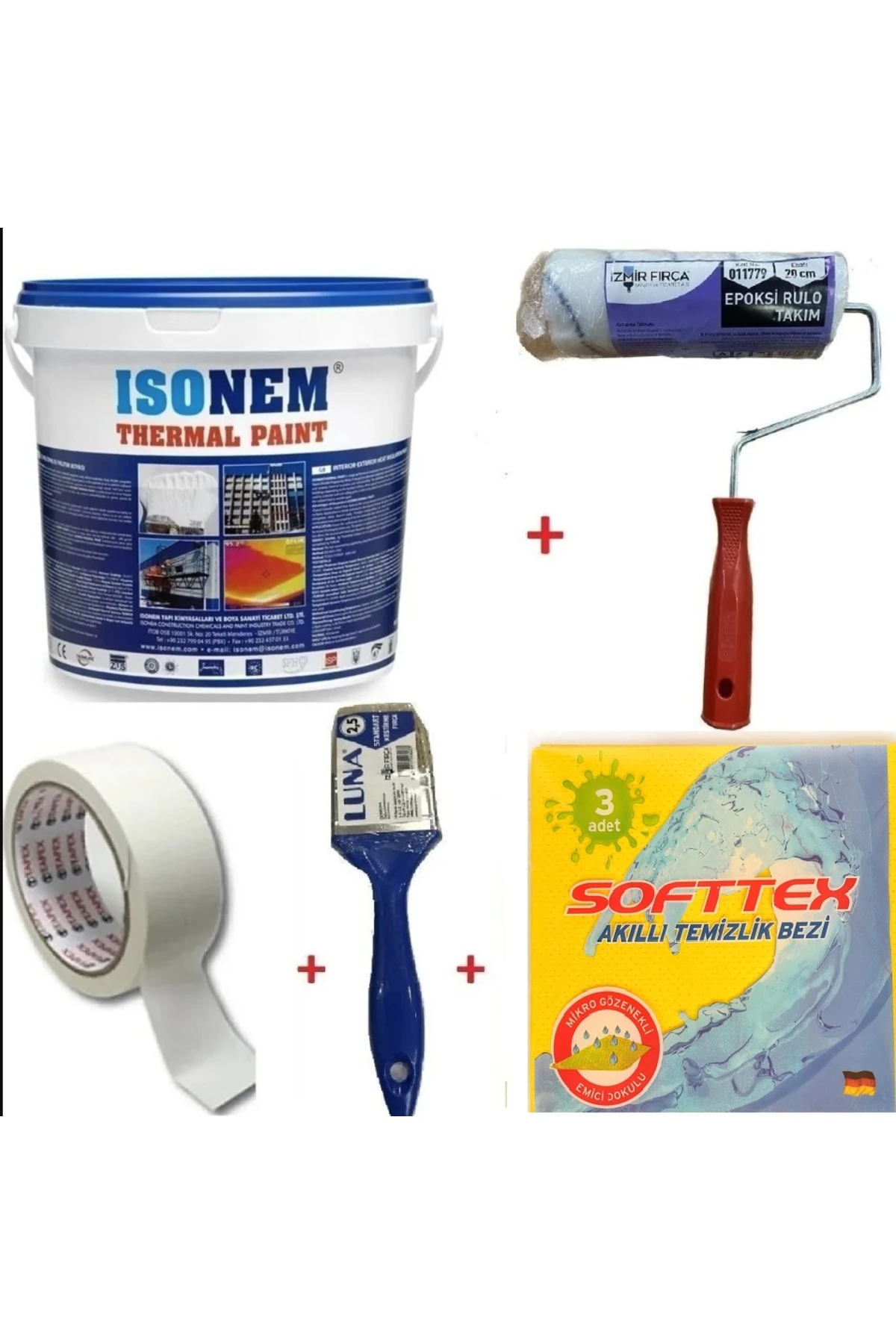 Street Rulo Paint Thermal Paint Isı Yalıtım Boyası Epoksi Rulo 20 Cm Fırça Mas. Bandı ...
