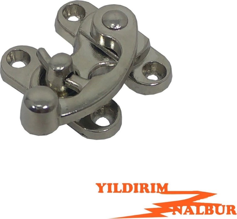 Mini Kutu Kilidi 4 Adet Halkalı Küçük Tip Nikel Sandık Kilidi Hobi Kilit Emniyet Kilidi Kanca