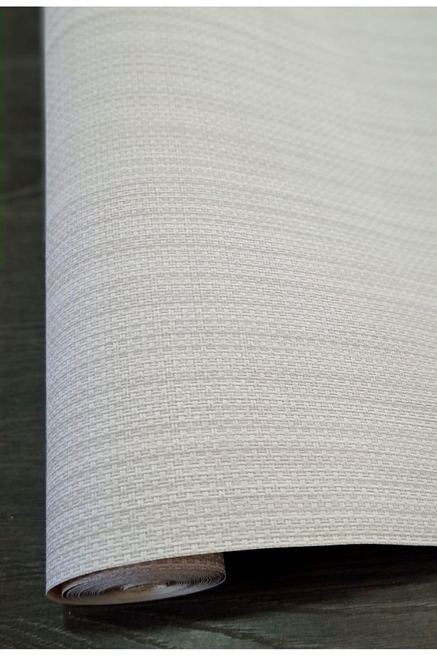 Hasır Desenli Sade Desenli Duvar Kağıdı (5m2)