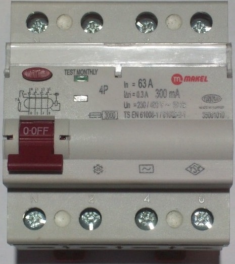 4X63A 300Ma Kaçak Akım Koruma Şalteri