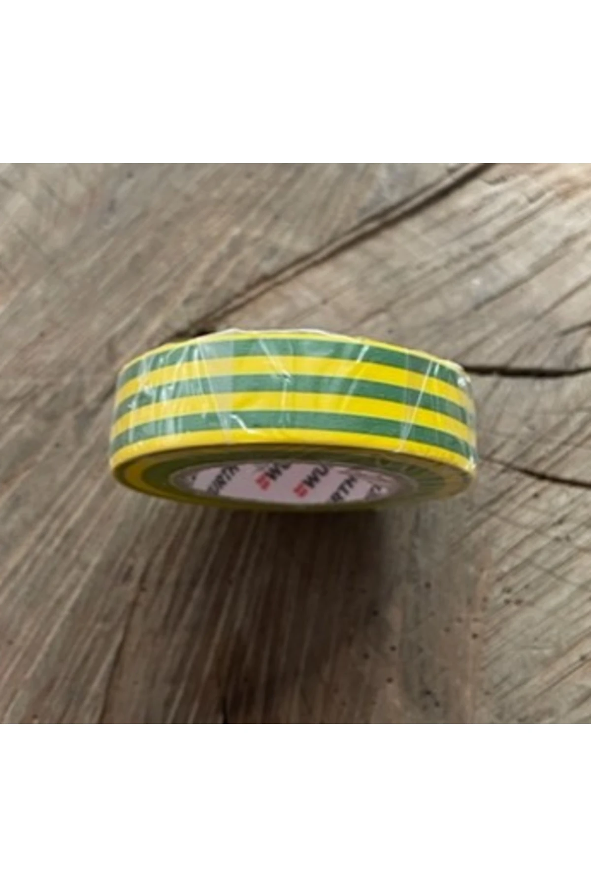 WÜRTH 15MM SARI YEŞİL İZOLE BANT ELEKTRİK BANDI 10MT KANAL BANDI