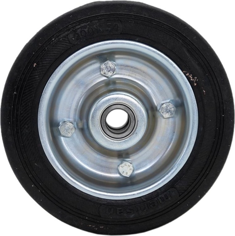 Yük Taşıma Dolgu Lastik Teker Çelik Saç Jant 200 x 50 mm