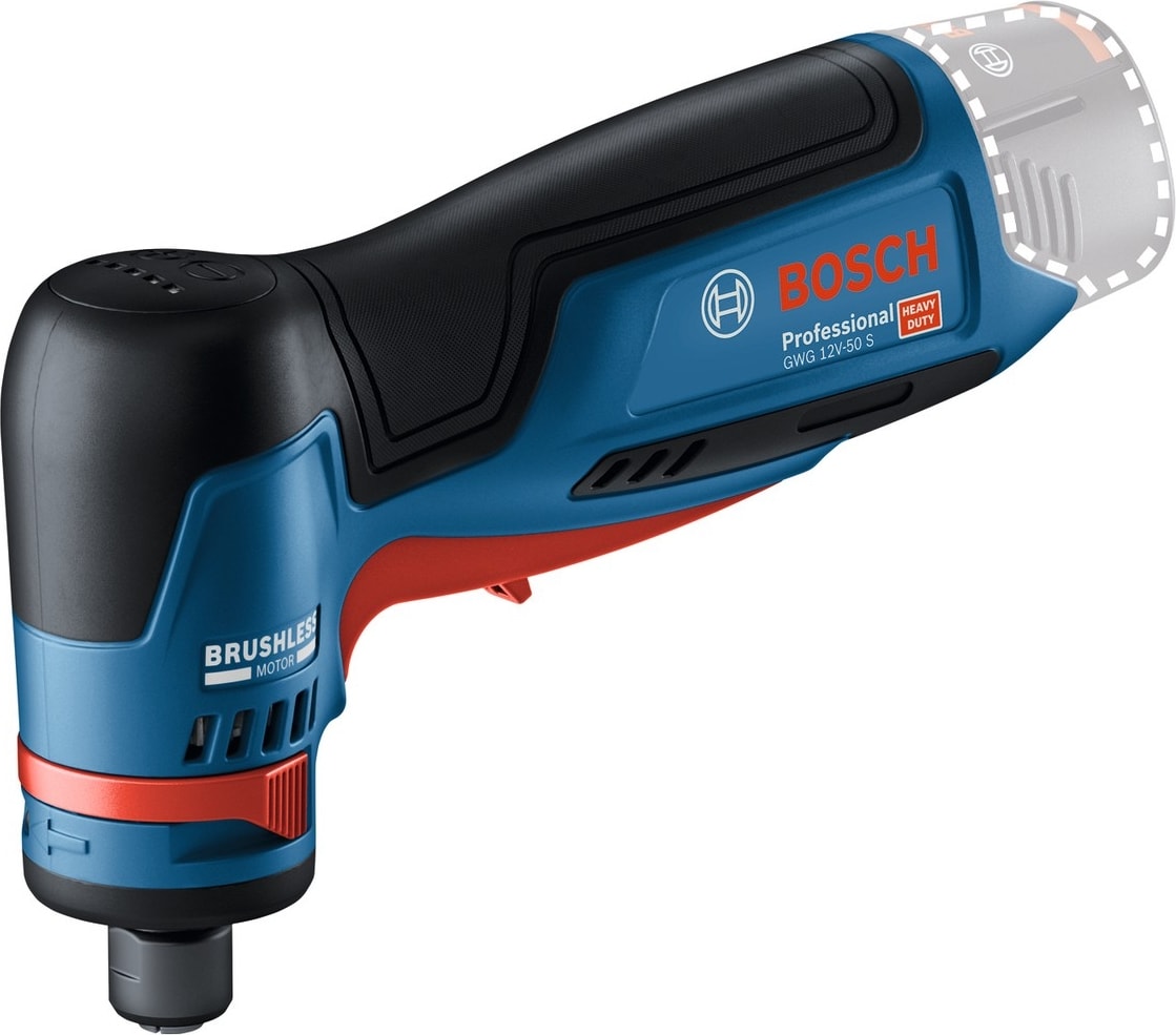 BOSCH GWG 12V-50 S Döner Başlıklı Taşlama Makinesi SOLO (Akü ve Şarj Cihazı Dahil Değil) - 06013A7000