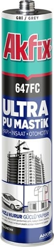 647FC Ultra Otomotiv Yapı Pu Mastik Gri Tekli