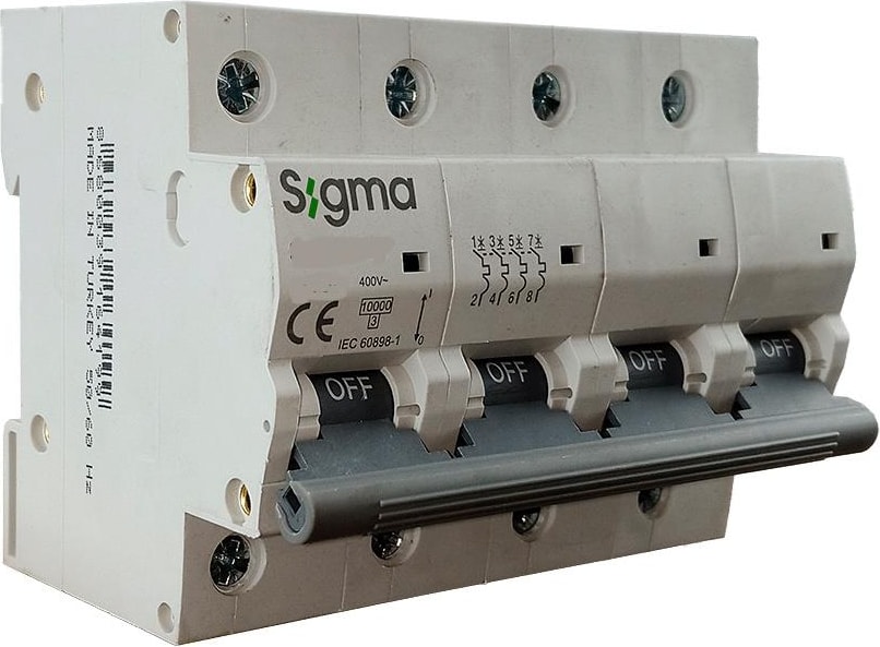 1SL400C 4X100A 10KA C Serisi Otomatik Sigorta