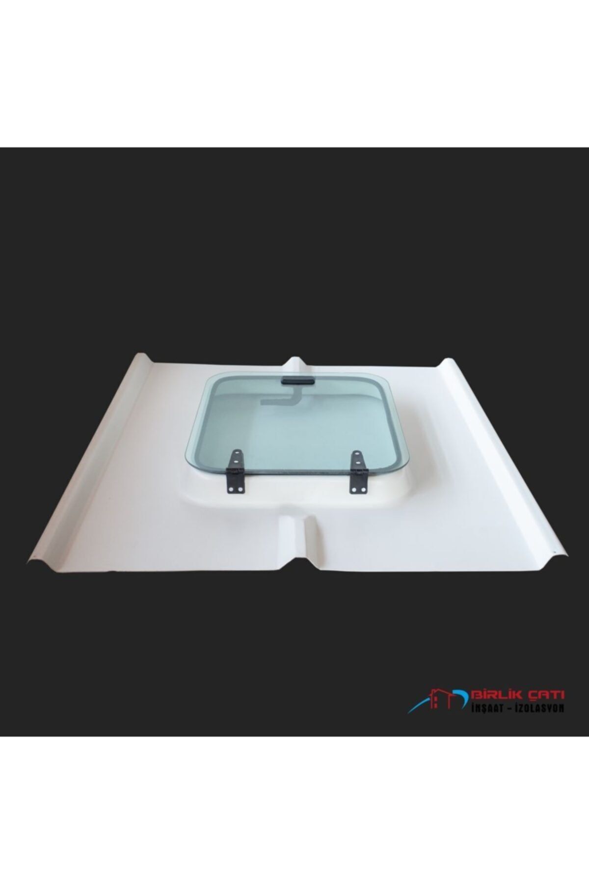 Çatı Çıkış Kapağı Panel Amortisörlü Camlı 110x104 Cm