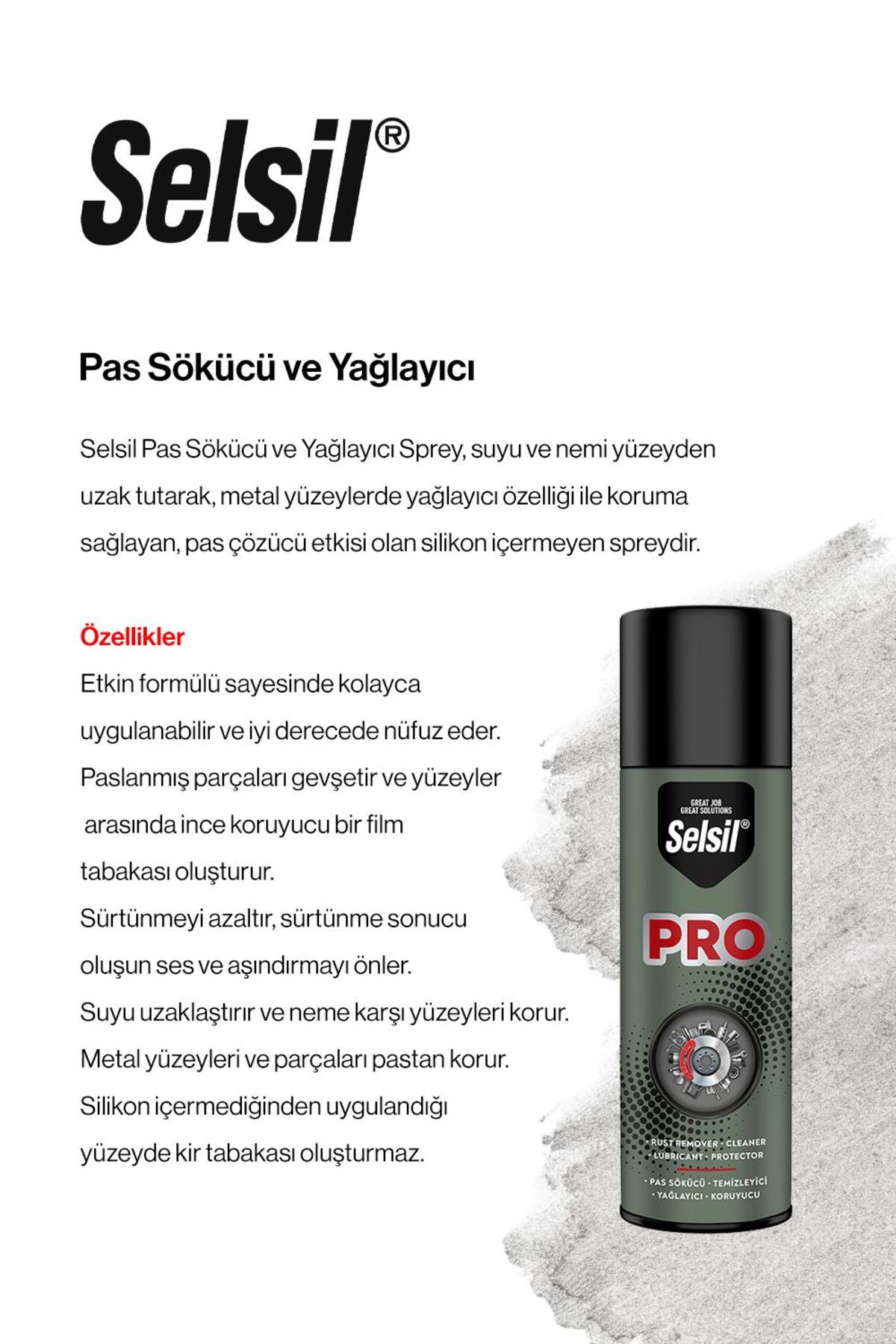 SELSİL 200 ml Pas Sökücü ve Yağlayıcı 17 AL 15 ÖDE ve rosie pamuk