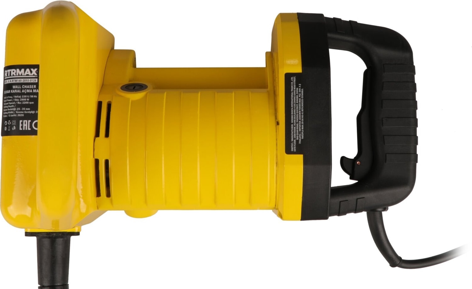 RTM140 Duvar Kanal Açma Makinası 2000 W 25-35 mm Pvc Çantalı