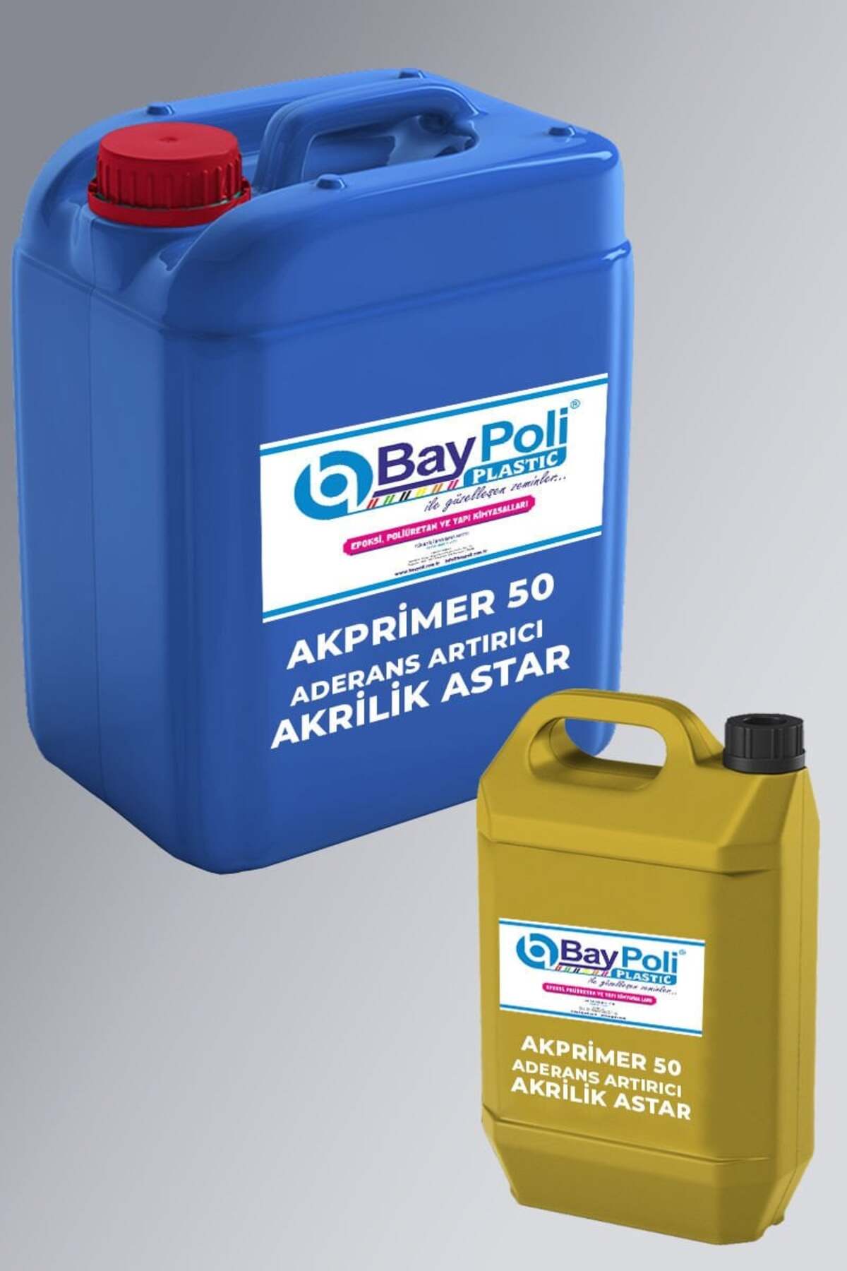 Akprimer 50 Aderans Artırıcı Tek Bileşenli Akrilik Esaslı Sert Beton Cilası 5 Kg - Süt Beyaz