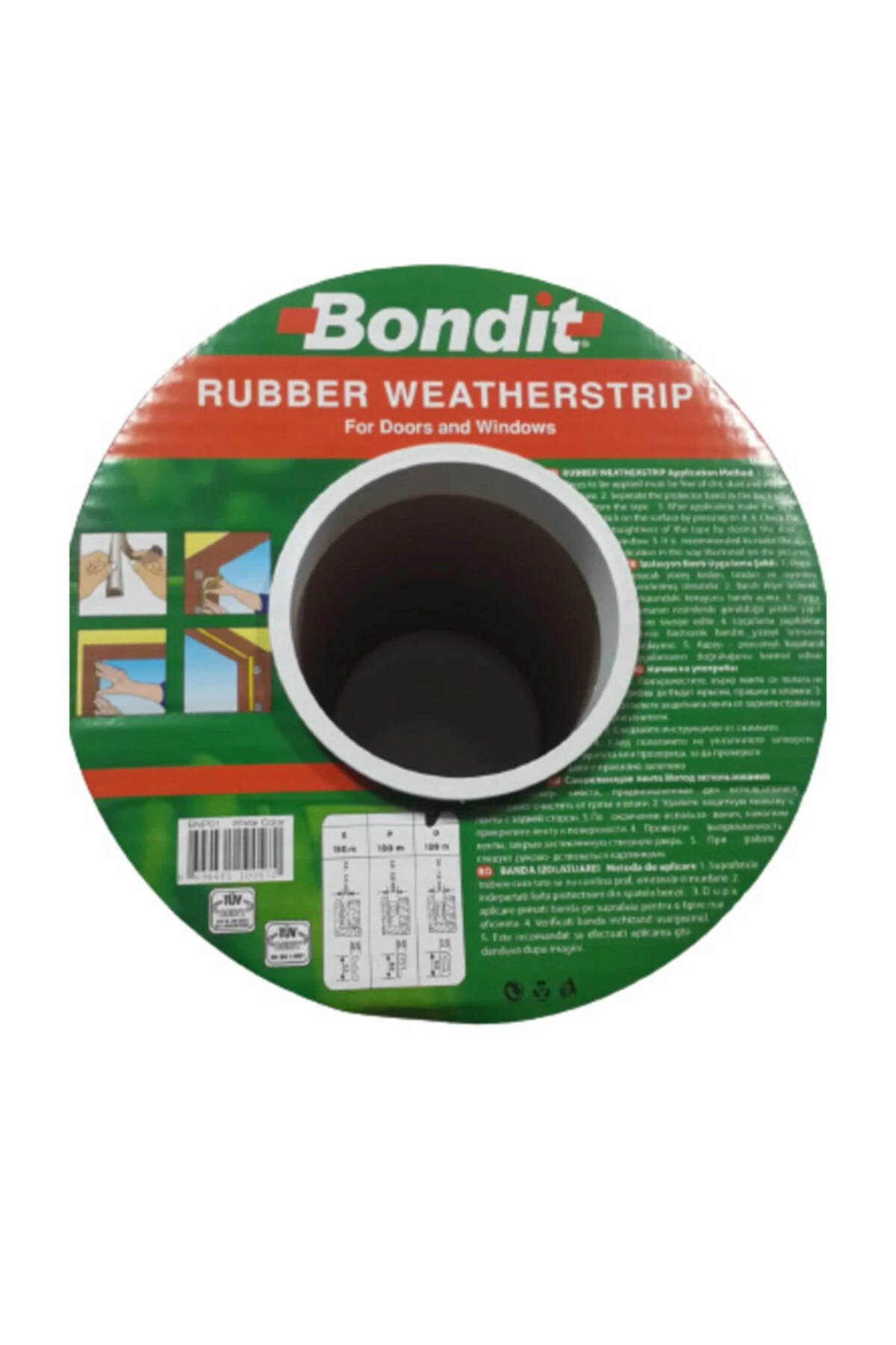 Kapı Pencere Isı Yalıtım Fitili Yapışkanlı Izolasyon Contası 9 M 9x2=18 M Kahverengi