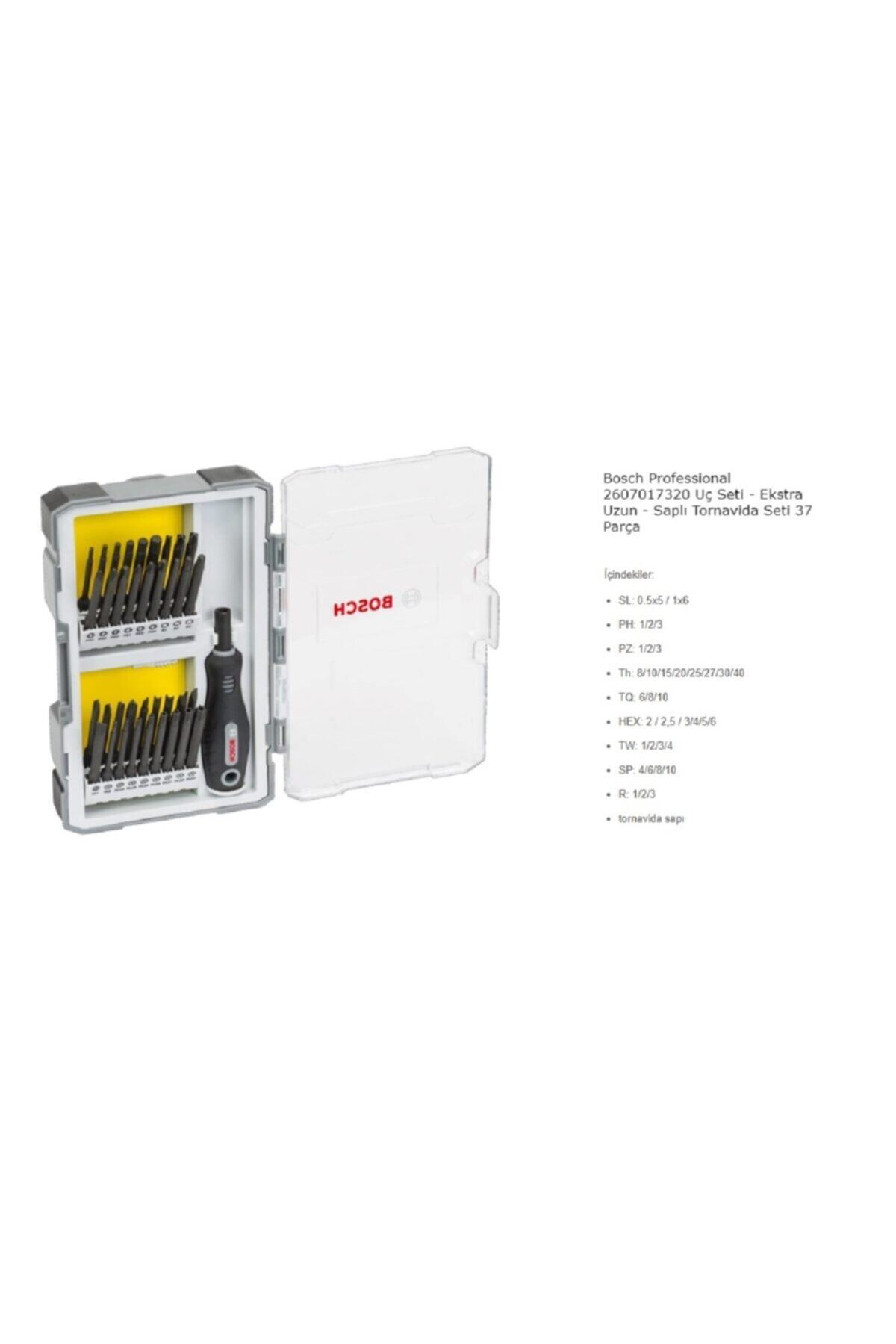 BOSCH 2607 017 320 Profesyonel 37 Parça Vidalama Uç Seti