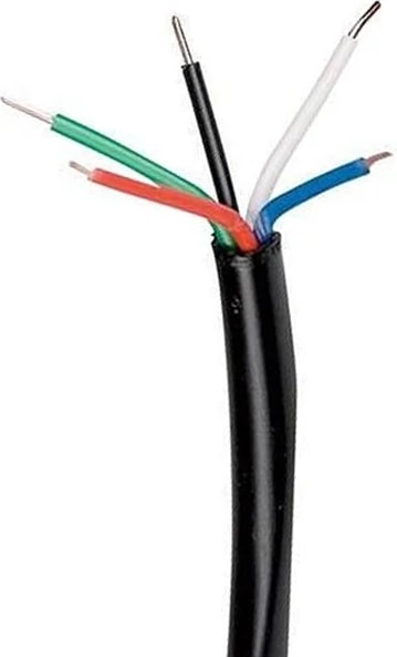 5 Uçlu Toprak Altı Sulama Sinyal Kablosu 0,8mm 5 Renk 10 Metre