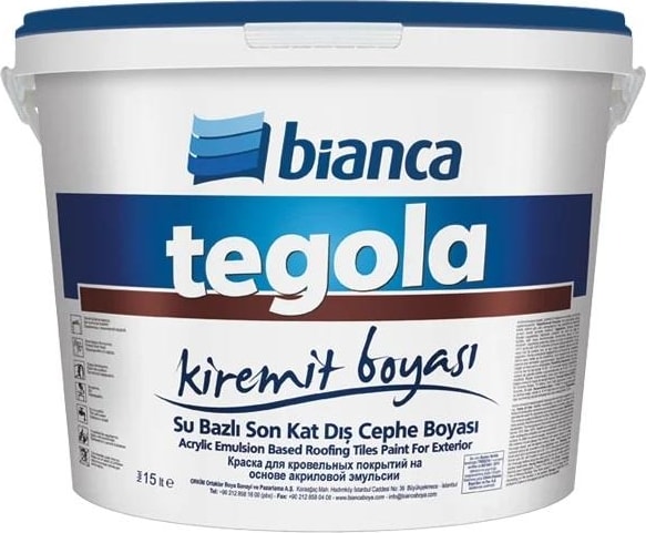 Tegola Kiremit Boyası 15 Lt Kırmızı
