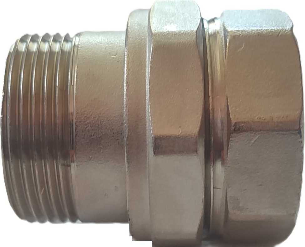1 1/4" DN32 Krom Dişli Düz Rakor (Dişi/erkek) - Threaded Union Straight (F/m)