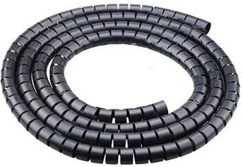 Kablo Toplama Spirali 20'lik Siyah 1 Metre