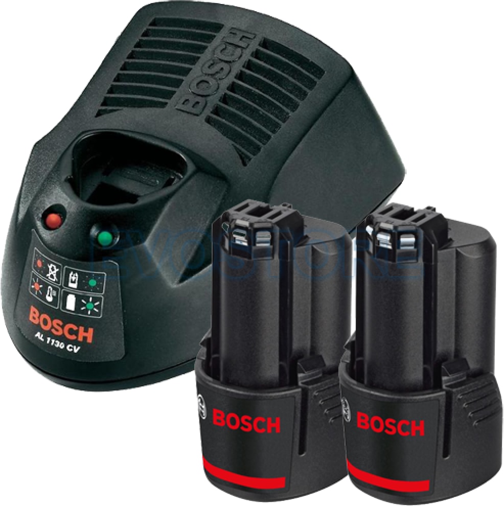 BOSCH 12 V Başlangıç Seti Gal 1230 Cv + 2 x Gba 12V 2.0 Ah