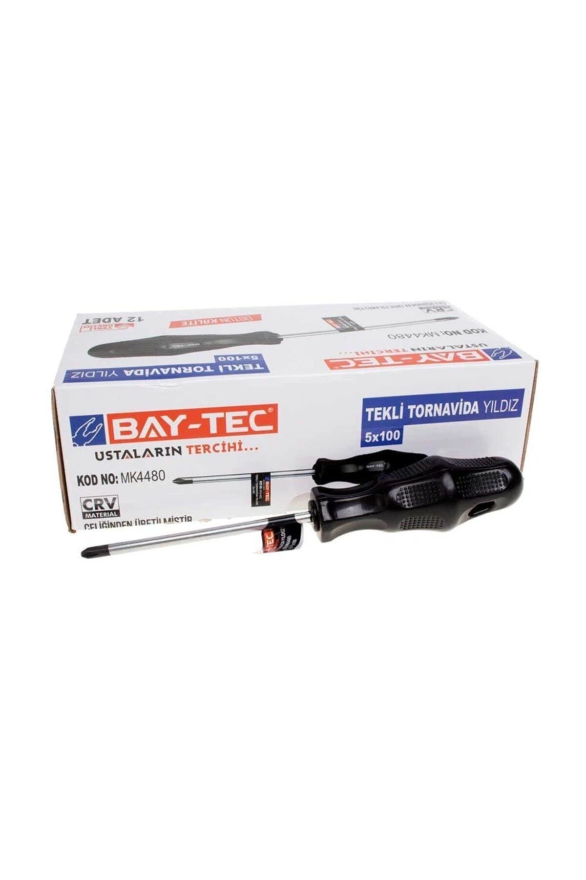 Bay-tec Tek Tornavida 5x100 Mm Yıldız Mk-4480
