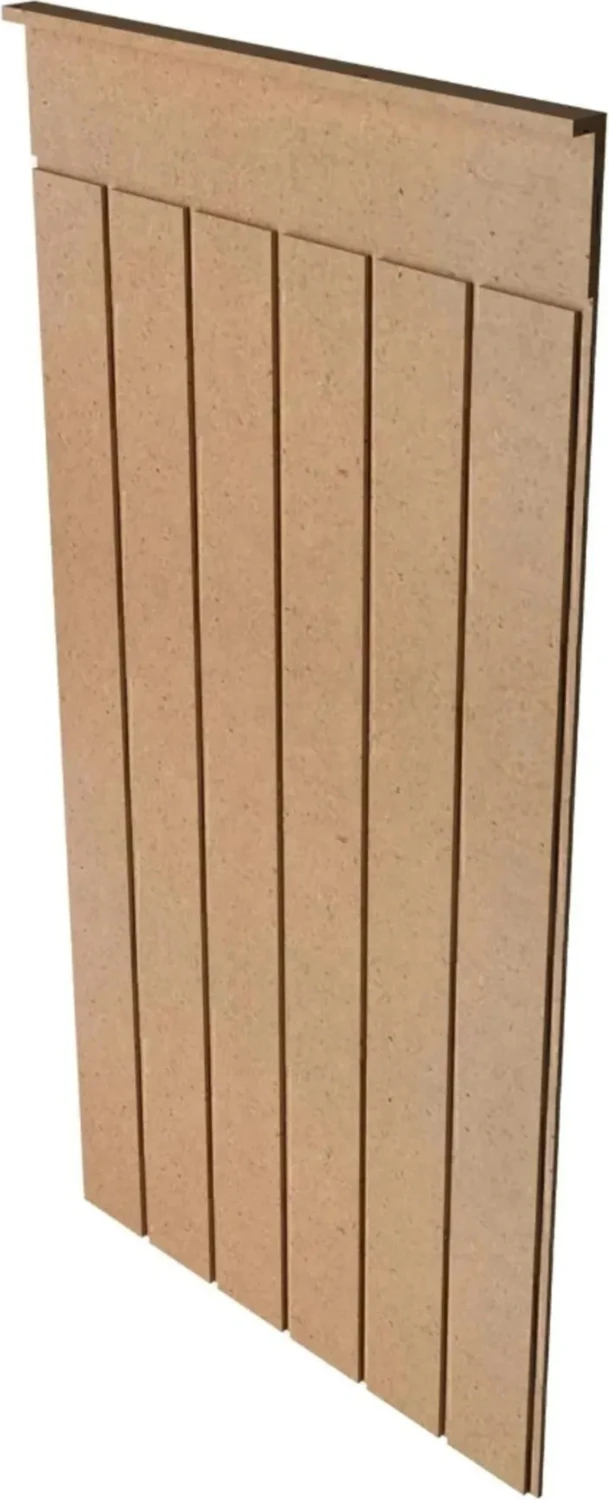 Dekoratif Duvar Kaplama ( 45 x 102 cm ) Boyanabilir Ahşap 6 mm Ham Mdf Duvar Paneli