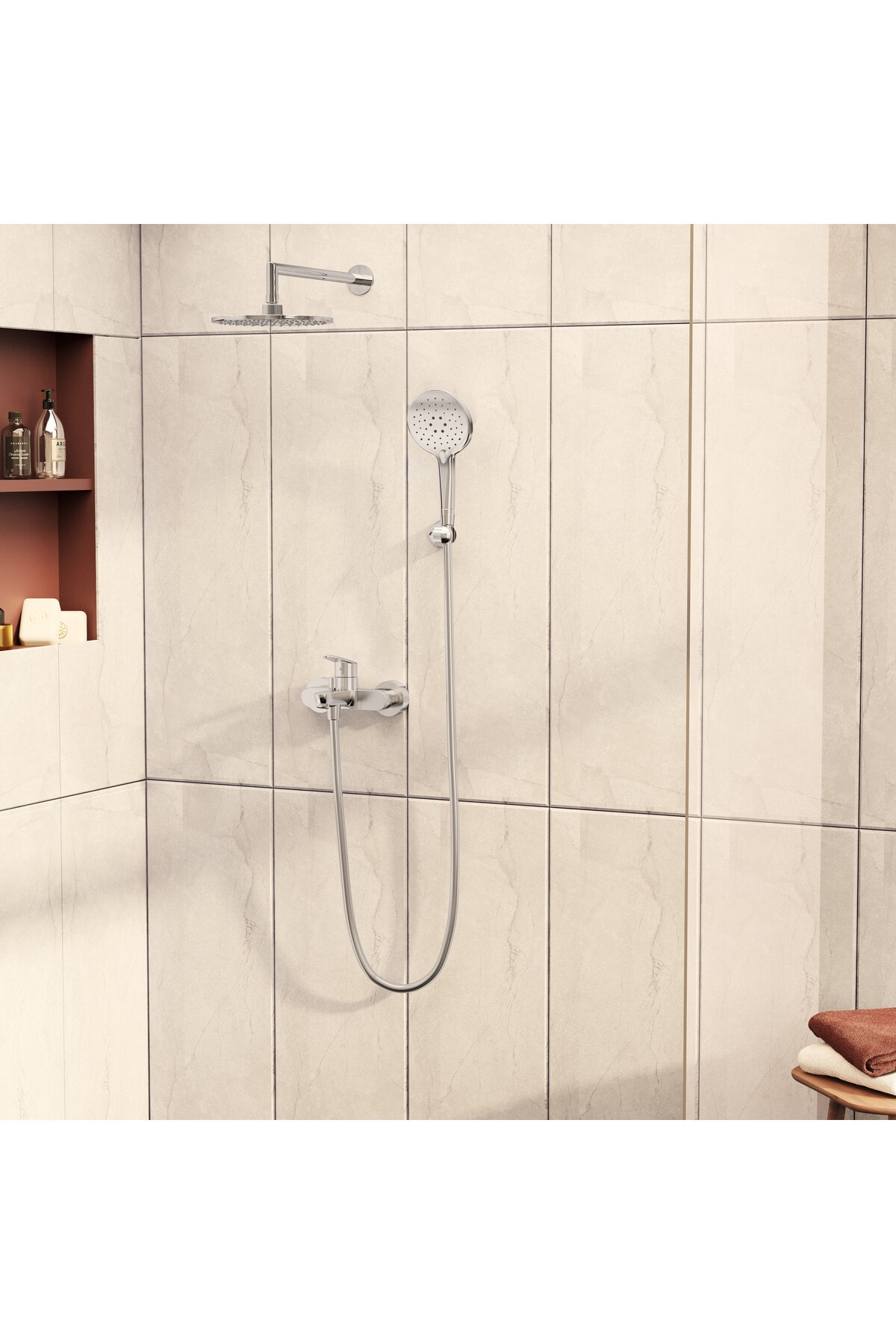 Shift T10 A43653 Banyo Bataryası, Krom