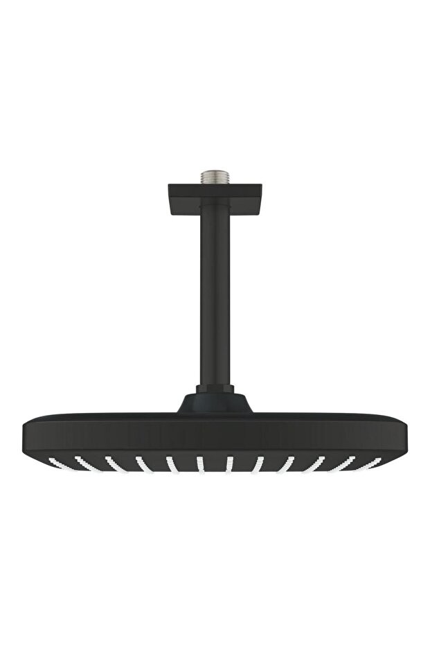 Tempesta 250 Cube Tepe Duşu Seti 142 Mm, Tek Akışlı Mat Siyah - 266882430 Siyah