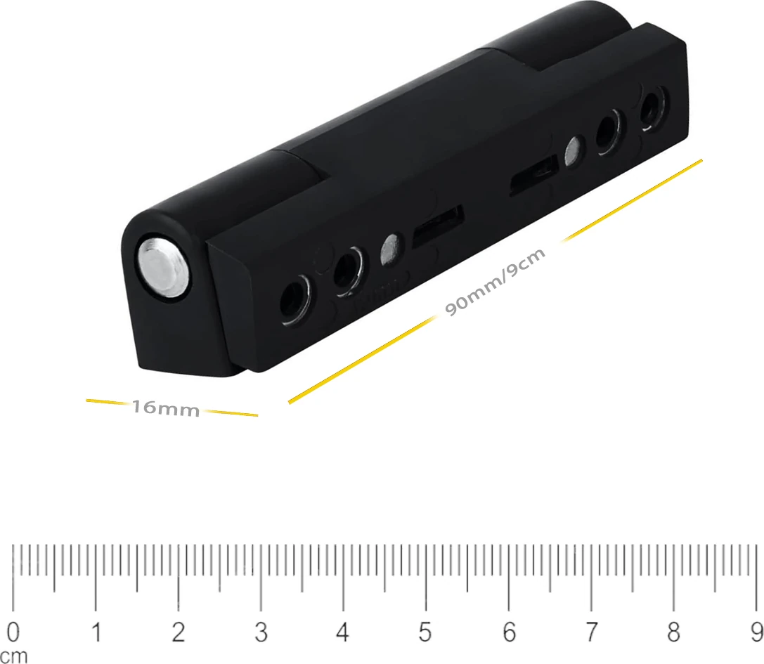 90 mm Siyah Çelik Pvc Menteşe 2 Adet (9 cm-90 mm Siyah Standart Menteşe İki Adet)