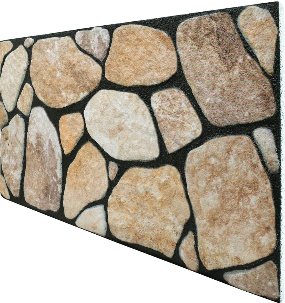 5 Adet (2,5m2) x Kayrak Taş Görünümlü 3 Boyutlu Renkli Strafor Köpük Duvar Kaplama Paneli (KY-802)