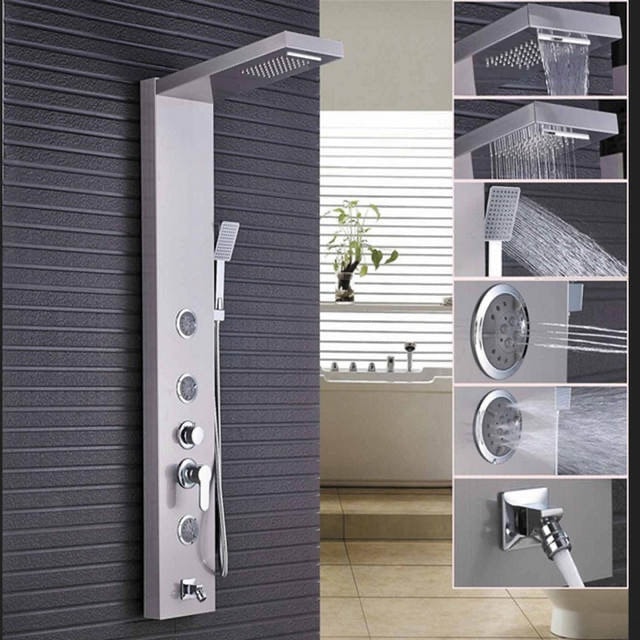 banyo Sam fırat Krom Duş Paneli,Masajlı,KromDuş Seti, Robot Duş, Duş Kolonu,