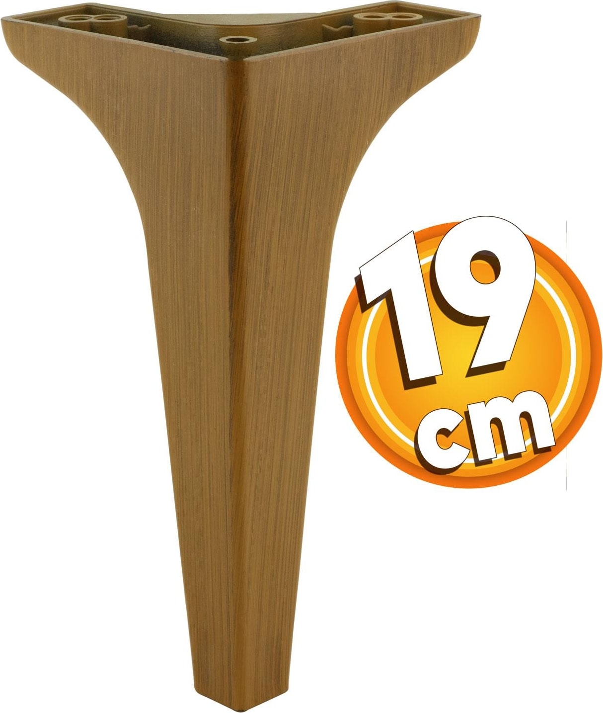 Sedef Lüks Mobilya Kanepe Sehpa Tv Ünitesi Koltuk Ayağı 19 cm Koyu Kahverengi Baza Ayakları