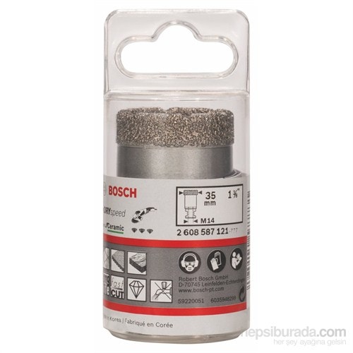 BOSCH - Best Serisi Seramik İçin Dry Speed Kuru Elmas Deliciler - 35 X 35 Mm
