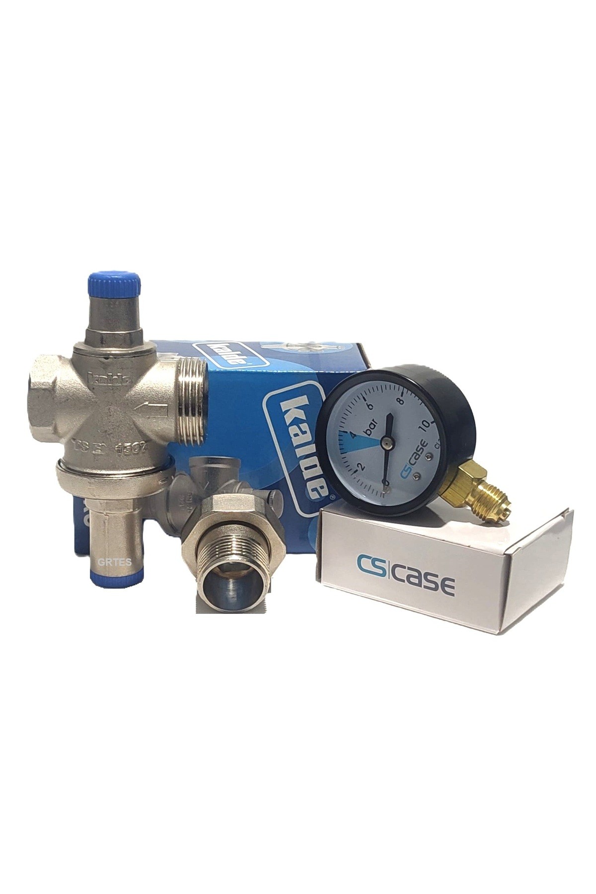 3/4" DN20 Rekorlu Su Basınç Düşürücü + Case Manometre - Pressure Reducing Valves (With Manometer)