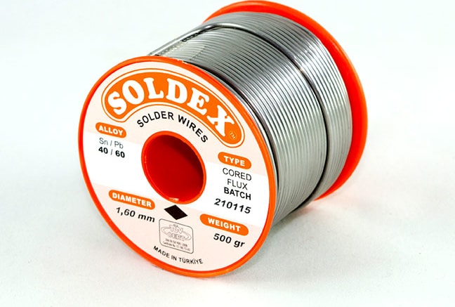 40-60 Lehim Teli 500 gr 1.6 Mm- Sn:40 / Pb:60