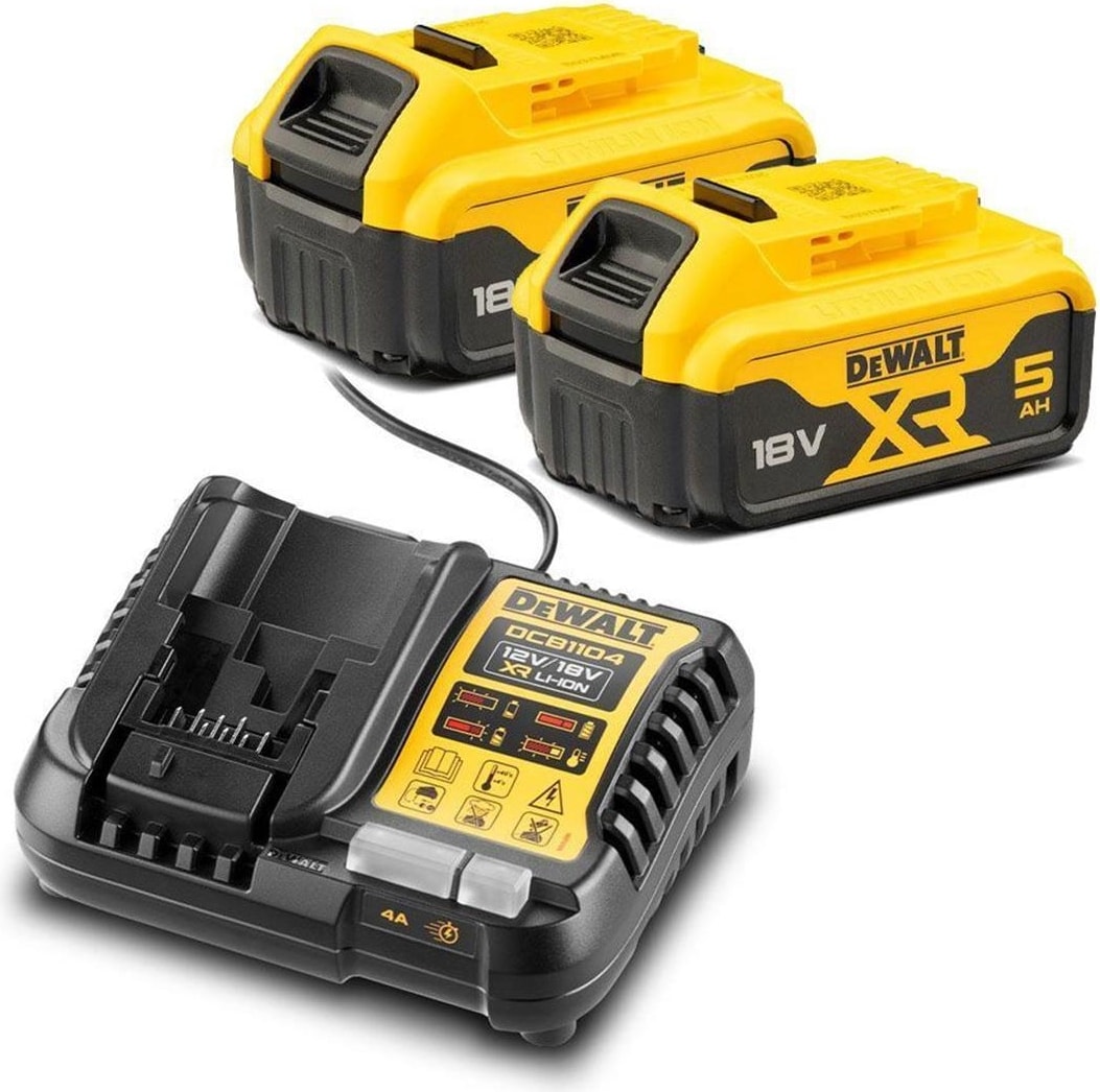 DEWALT DCD1007P2 5.0 Ah Çift Akülü Xr Premium Kömürsüz Darbeli Matkap 169NM