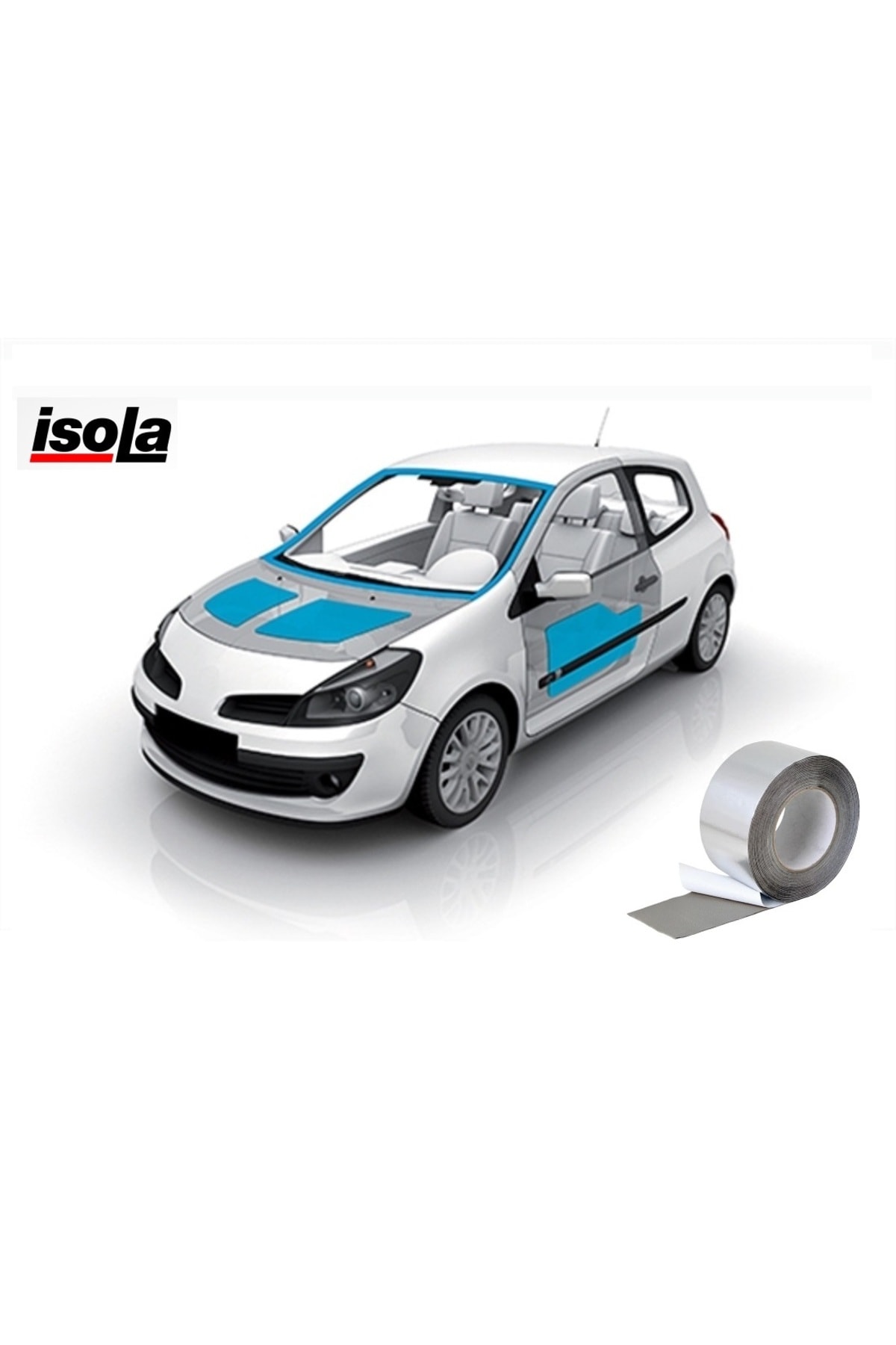 10cm x 10m kendinden yapışkan butil folyolu oto araç araba titreşim ses izolasyonu su yalıtımı bantı