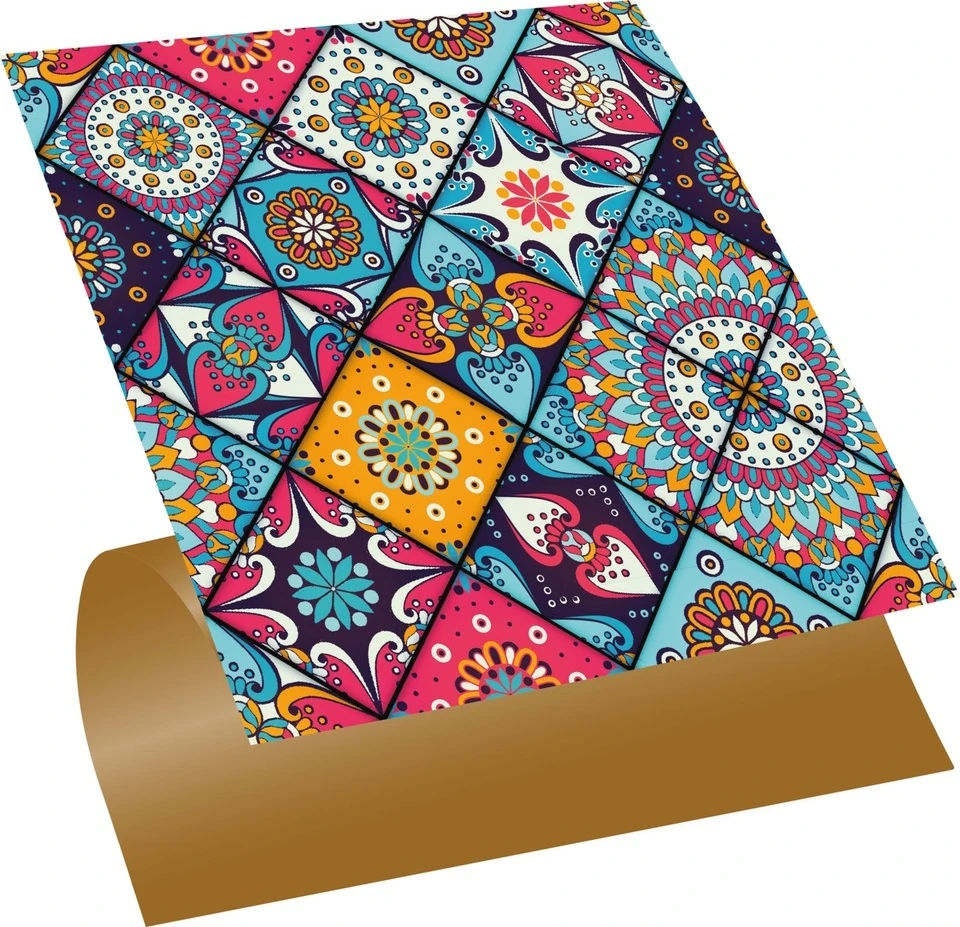 Kendinden Yapışkanlı Pembe Karo Desenli Pvc Karo 30 x 30 cm (33 Adet) 3 M²