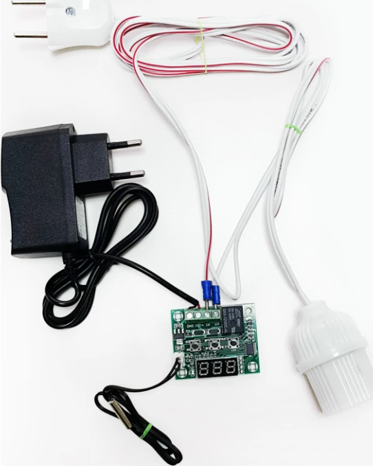 Çift Duylu Dijital Termostat Kurulu Kullanıma Hazır