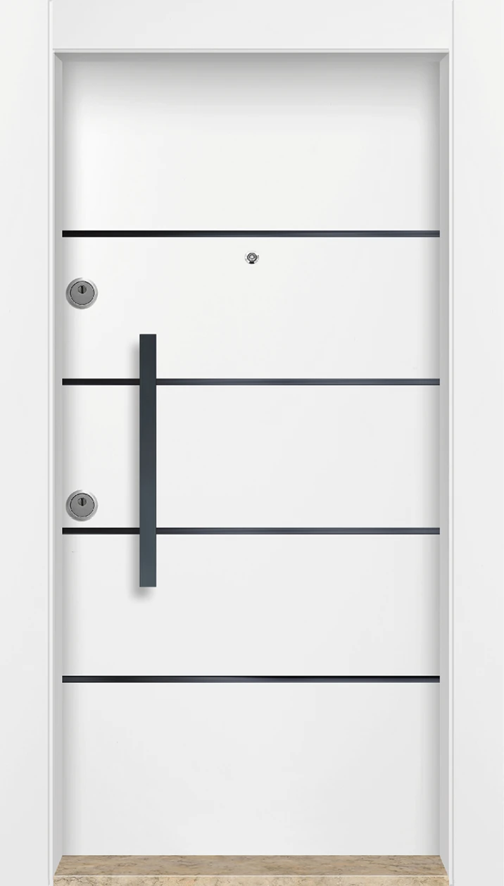 MN-6027 Dış Iklim Kapısı Yağmur'a ve Güneşe Dayanıklı Çelik Kapı