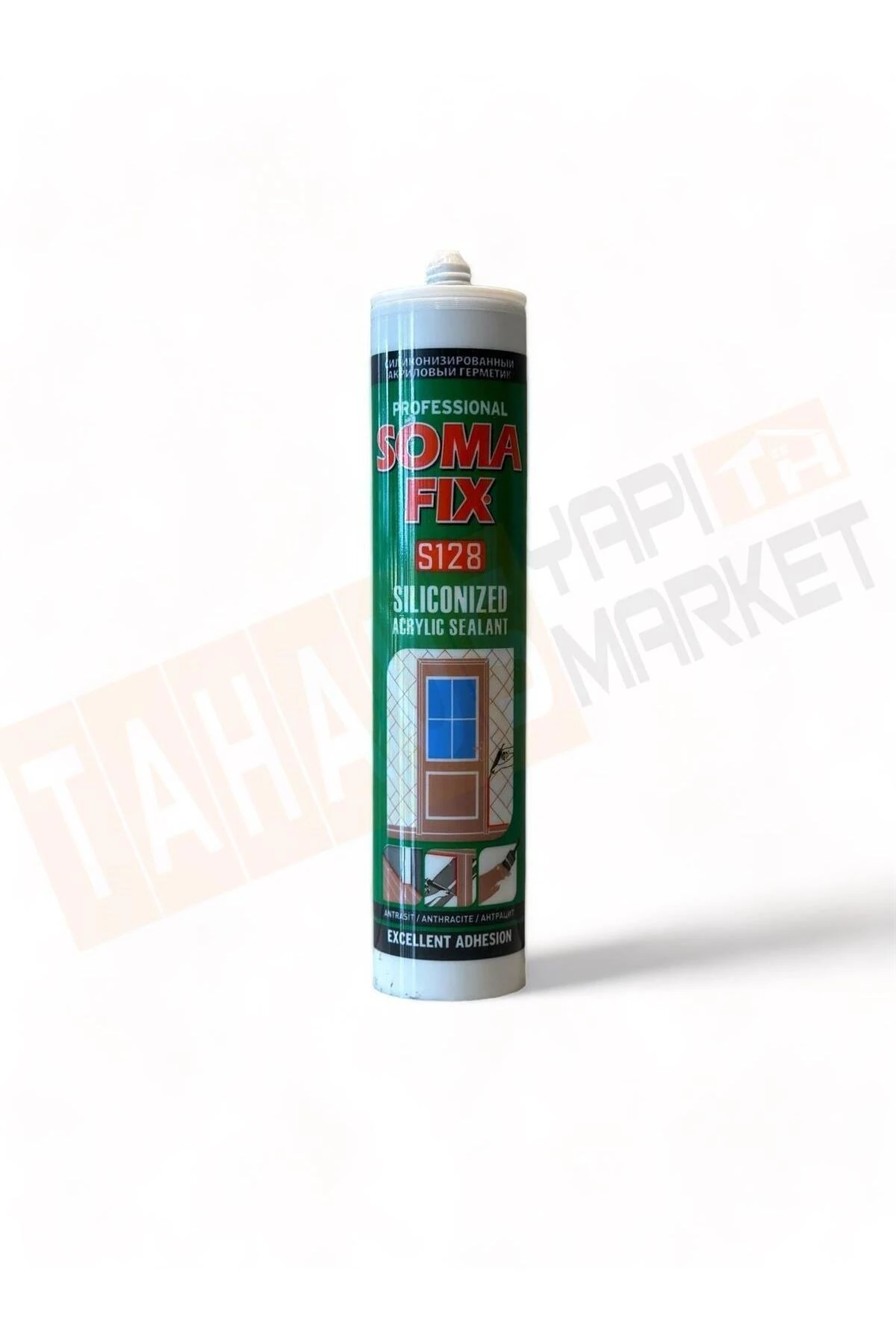 S128 Silikonize Akrilik Mastik Antrasit Gri 310 ml