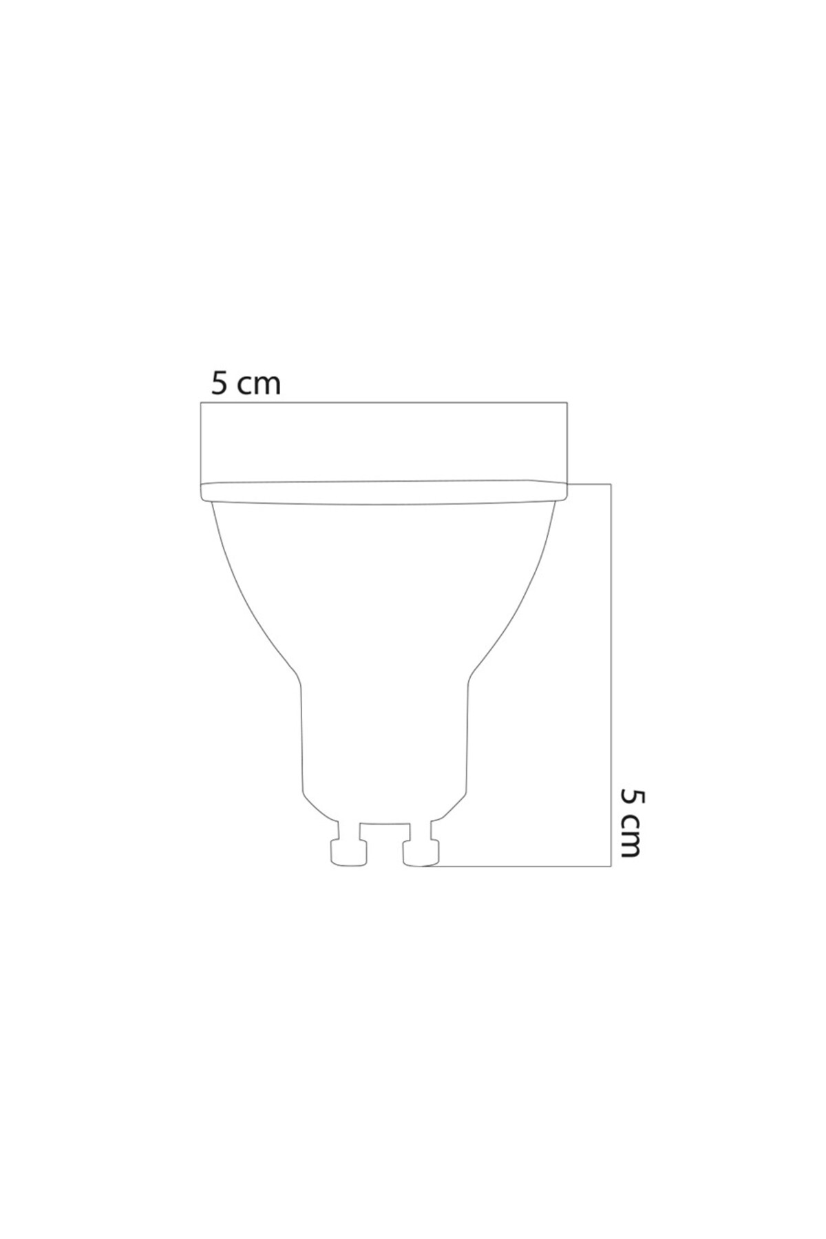 GU10 220V 6W 4000K COB LED AMPUL ERD-285