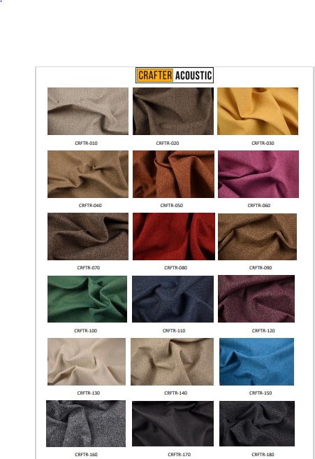 Akustik Kumaş Kaplı Panel Kiti 20 mm 60 x 60 cm 8 Adet