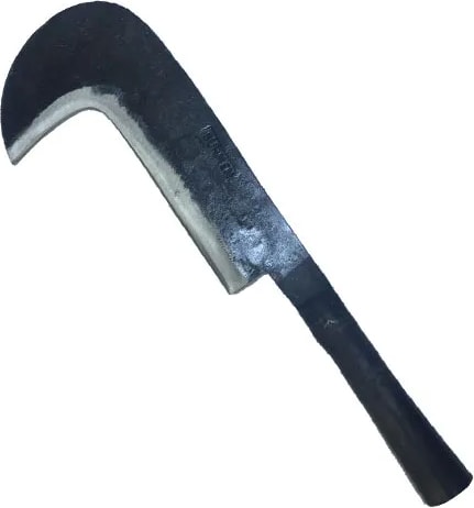 Sürmene Demir Saplı Orak - 43 cm Uzunlukta Geleneksel Tahıl Hasadı -