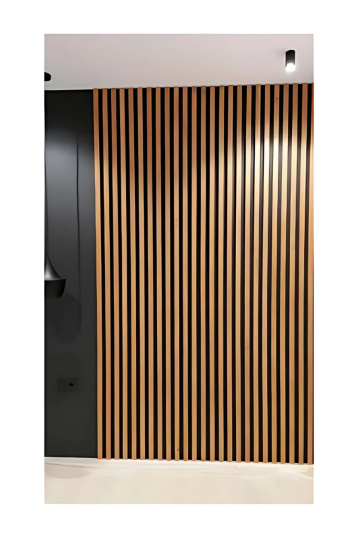 Mdf Ahşap Akustik Duvar Paneli 60x275 Cm - Teak