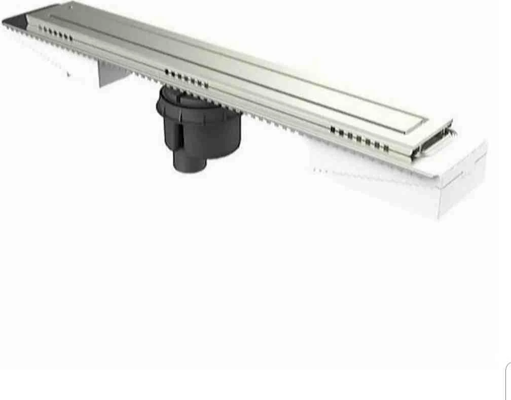 Elegance Duş Kanalı Dikdörtgen 80 cm - Alttan Çıkışlı - Parlak Krom